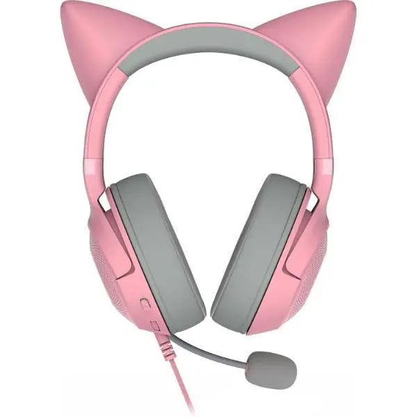 Razer Kraken Kitty Ears V2 Wired RGB Headset 40mm Drivers 7.1 Sound - Pink - Refurbished Razer