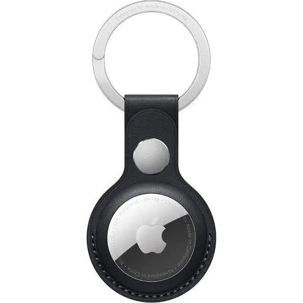 Apple Airtag Leather Key Ring - Midnight Apple