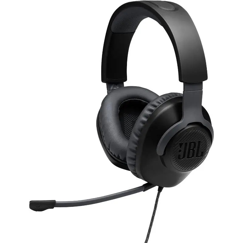 JBL Quantum 100 Gaming Headset – Wired Over-Ear Headphones with Flip-Up Mic – Black - New JBL