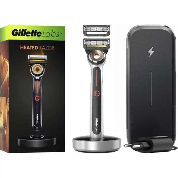Gillette Labs Heated Razor With Exfoliating Bar And Magnetic Stand  - New Gillette