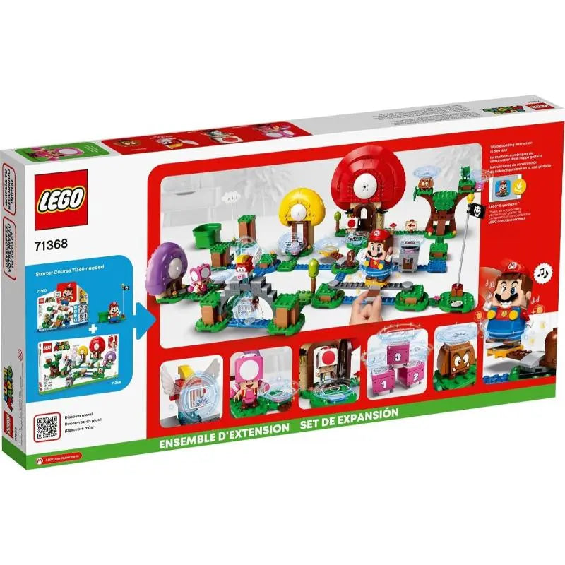 LEGO Super Mario Toad’s Treasure Hunt Expansion Set 71368 – Interactive Playset - New Lego