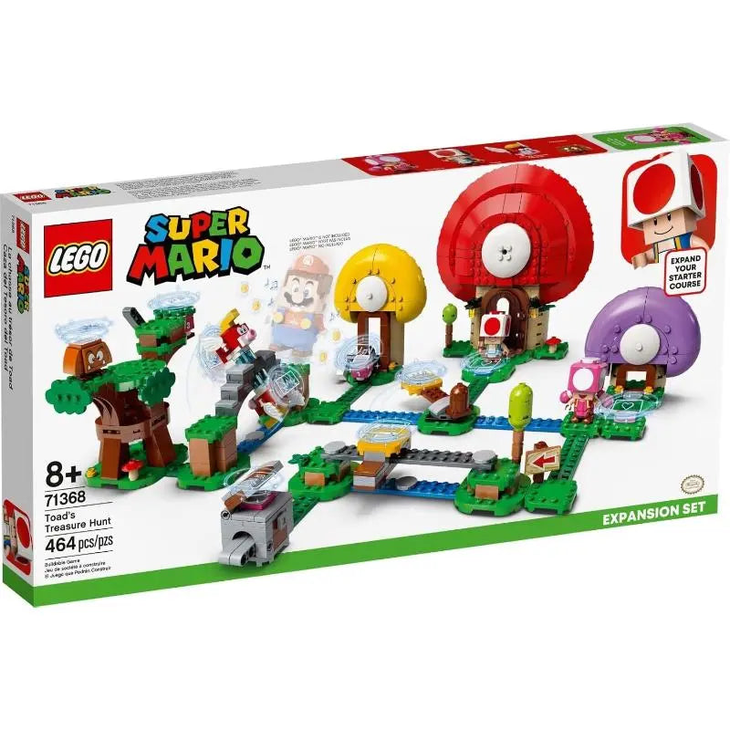 LEGO Super Mario Toad’s Treasure Hunt Expansion Set 71368 – Interactive Playset - New Lego