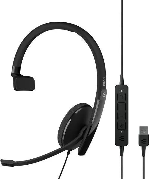 Sennheiser Adapt 130 USB A Wired On-Ear Mono UC Headset - Black Sennheiser