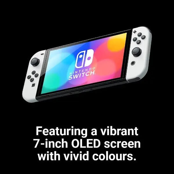 Nintendo Switch Oled 64GB White Portable Games Console Nintendo