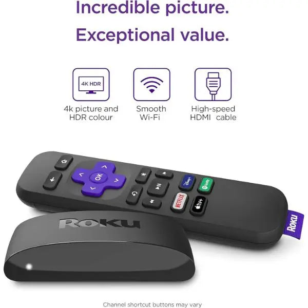 Roku Express 4K | HDR Streaming Media Player, Black Roku