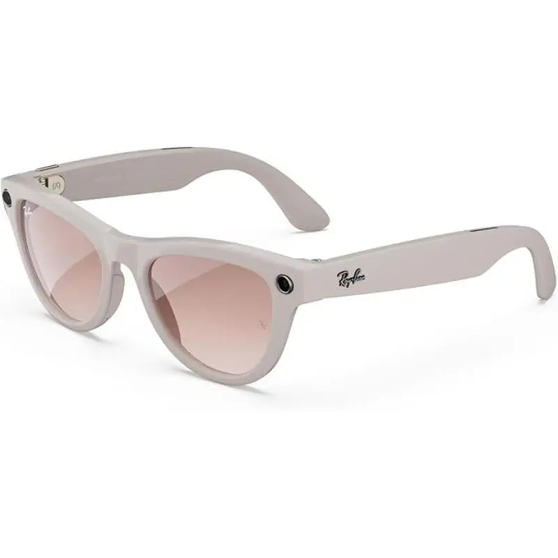 Ray Ban Meta Skyler Gen 1 Smart Sunglasses Shiny Grey Pink Gradient Lens - Refurbished Ray Ban