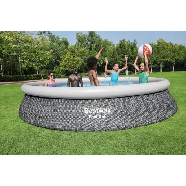 Bestway Fast Set Inflatable Swimming Pool Round 457 x 84 cm - New Bestway