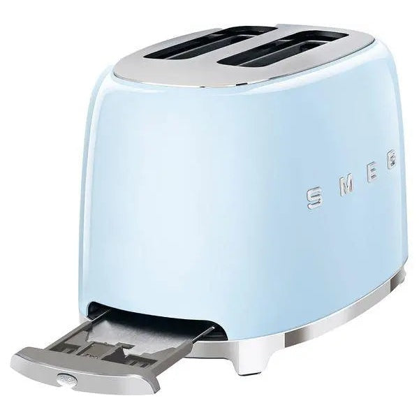 SMEG TSF01PBUK 2-Slice Toaster - Pastel Blue Smeg