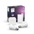 Philips Hue White & Colour Ambiance Starter Kit B22 x2 Bulbs Dimmer Switch And Bridge Philips