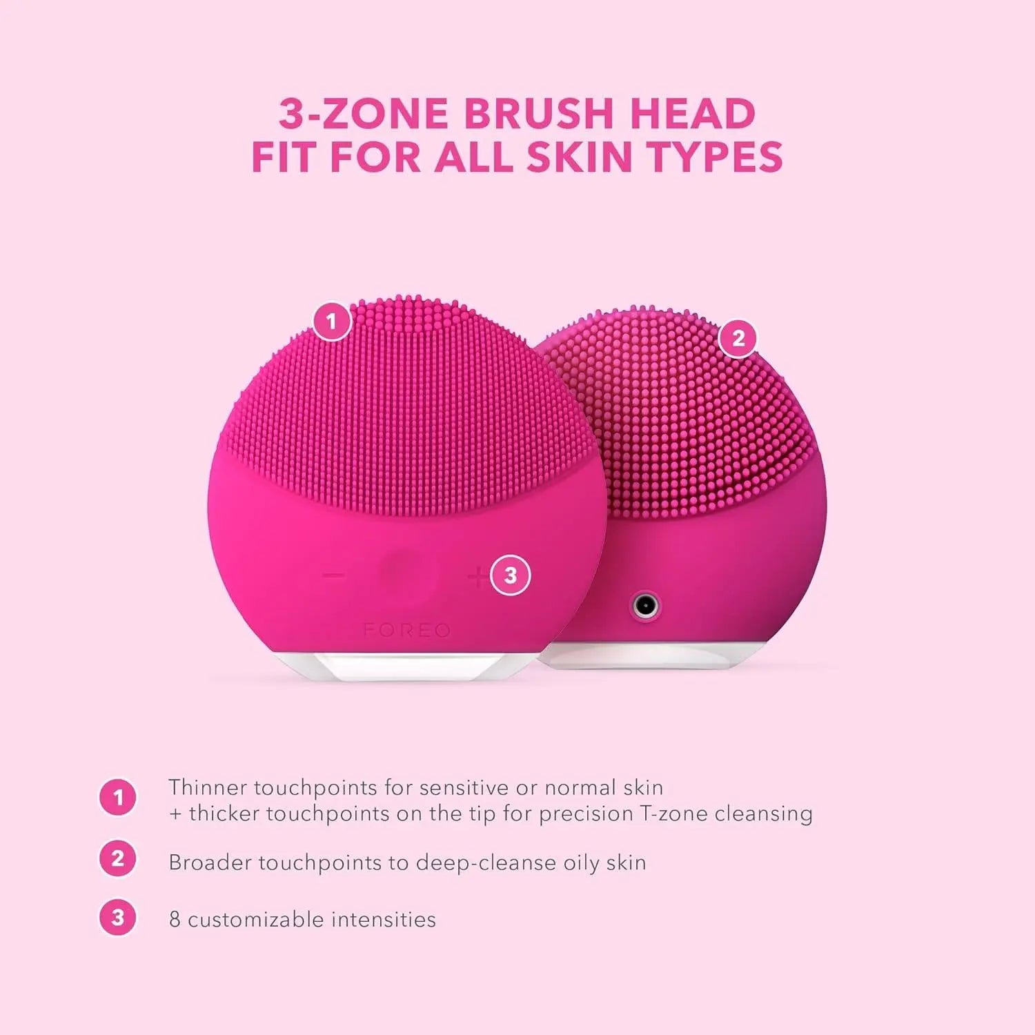 Foreo Luna Mini 2 Waterproof T-Sonic Facial Cleansing Device Foreo