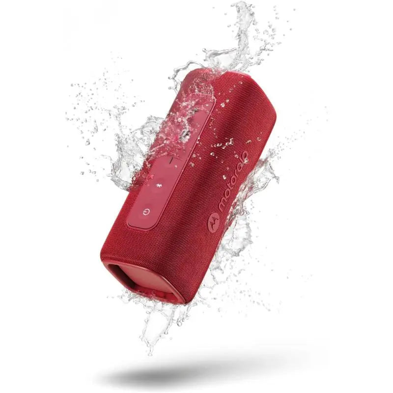Motorola ROKR 600 Bluetooth Speaker: 30W Sound, Water Resistant, 6H Play, Red - New Motorola