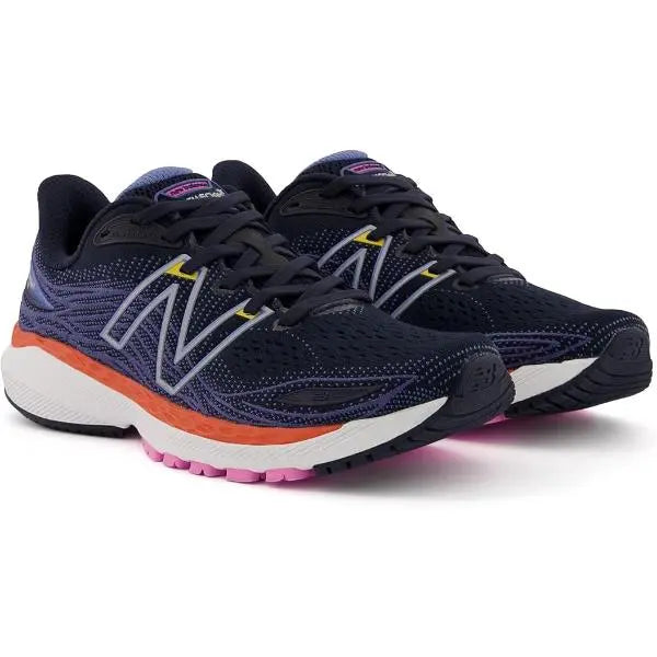 New Balance Fresh Foam X 860v12 Womens Running Trainers UK 4.5 Eclipse Night Sky / Vibrant Orange - New New Balance