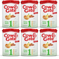 Cow & Gate 1 First Infant Baby Milk Powder Formula, From Birth, 800g (Pack of 6) - BBE 04/2027