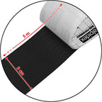 ALPIDEX Kinesiology Tape 6 Rolls - 5m x 5cm Black Elastic Muscle Support Strapping Tape - Skin Friendly - Damaged Box