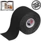 ALPIDEX Kinesiology Tape 6 Rolls - 5m x 5cm Black Elastic Muscle Support Strapping Tape - Skin Friendly - Damaged Box