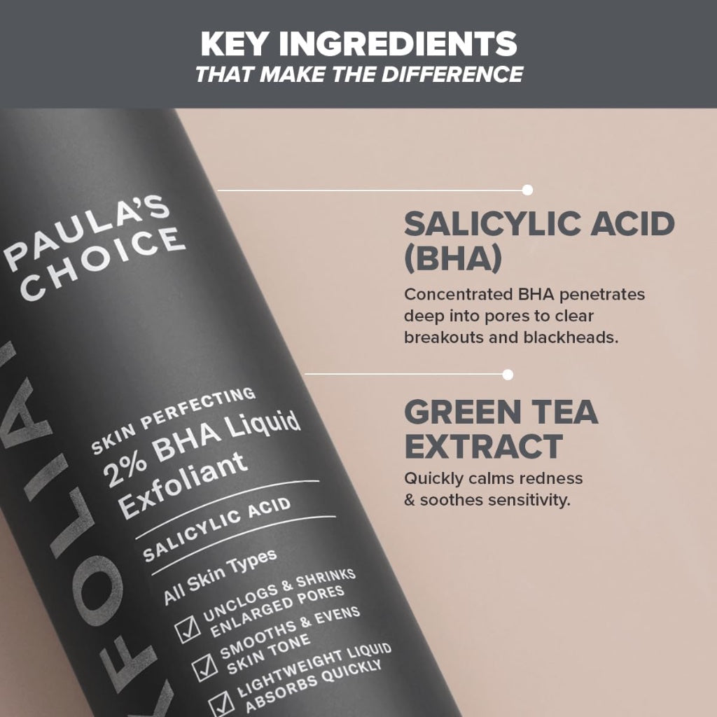 Paula's Choice SKIN PERFECTING 2% BHA Liquid Exfoliant - Salicylic Acid for Oily, Acne Prone Skin - 118ml - BBE 07/2025
