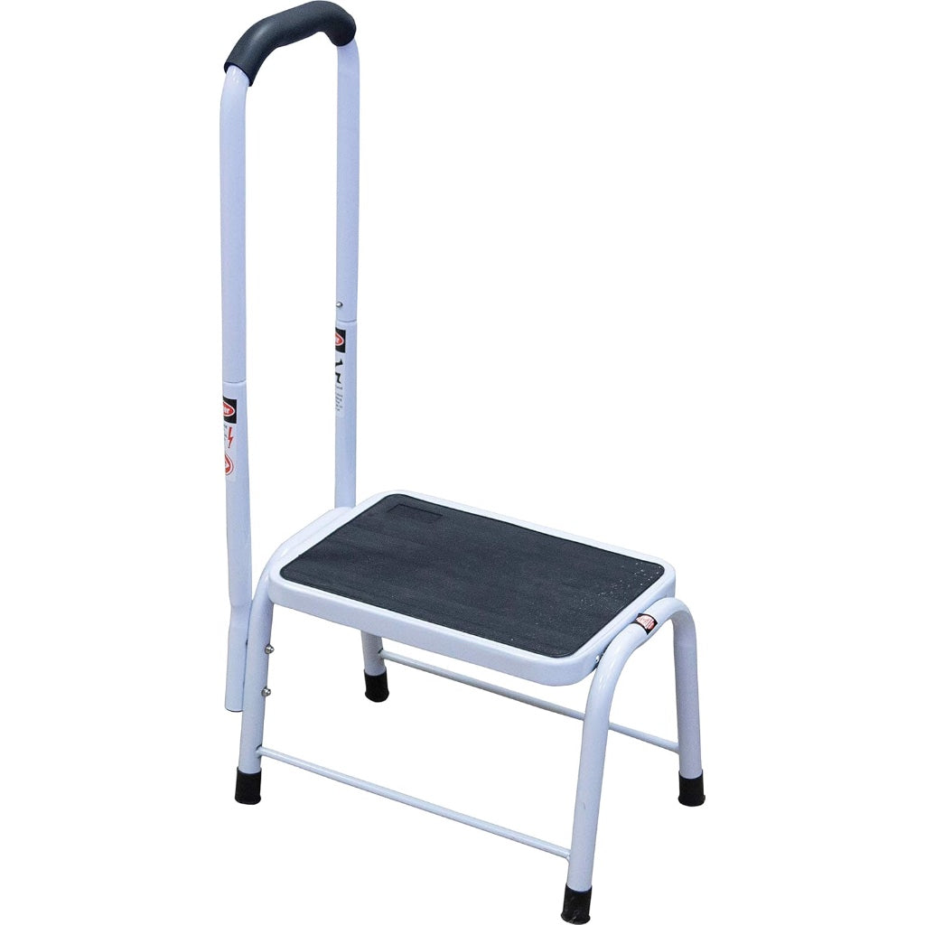 Aidapt Step Stool Platform Support with Soft Grip Handrail and Anti Slip Surface and Rubber Feet Aid - New