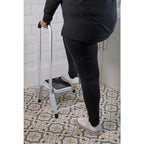 Aidapt Step Stool Platform Support with Soft Grip Handrail and Anti Slip Surface and Rubber Feet Aid - New