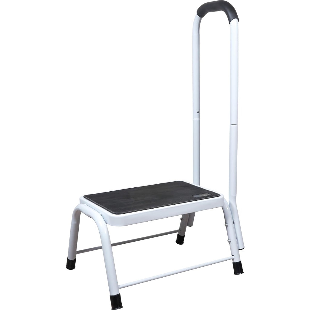 Aidapt Step Stool Platform Support with Soft Grip Handrail and Anti Slip Surface and Rubber Feet Aid - New