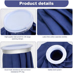 Ice Bag for Injuries Reusable - Hot Cold Pack with Elastic Support Wrap - Dark Blue 3 Sizes (6"/9"/11") - 3 Pcs Set for Pain Relief - Like New