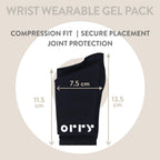 ORRY Wrist Wearable Gel Pack - Heat & Cold Therapy Wrap for Pain Relief - Reusable Hot & Cold Compress - New