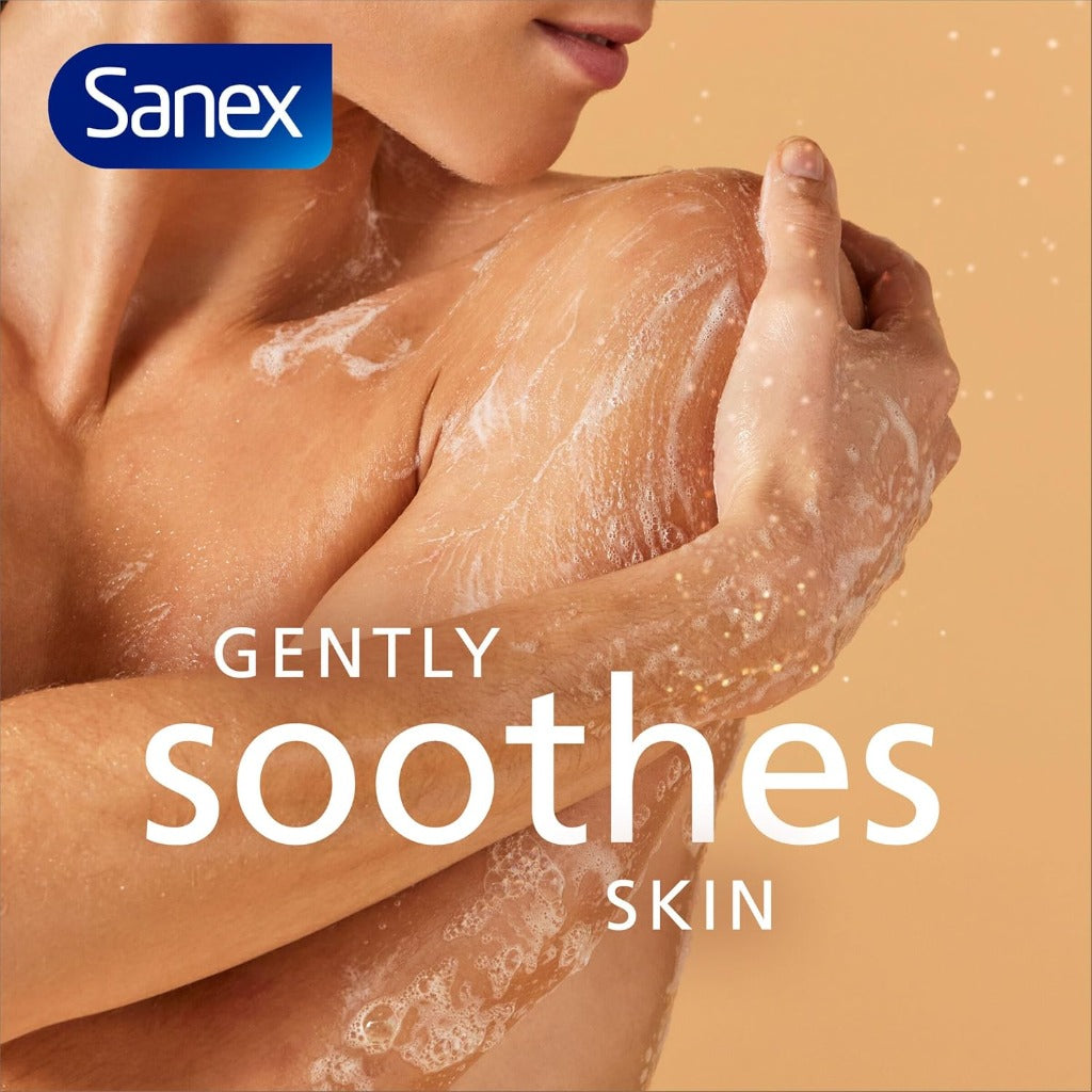 Sanex Expert Skin Health Sensitive Shower Gel 720ml x 4 Pump - Dermatologically Tested Body Wash - New