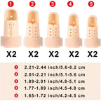 Finger Splint Mallet Finger Support Brace - 10 Pieces Plastic Adjustable Protector for Joint Protection, 5 Sizes - Very Good