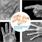 Finger Splint Mallet Finger Support Brace - 10 Pieces Plastic Adjustable Protector for Joint Protection, 5 Sizes - Very Good