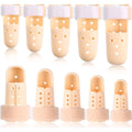 Finger Splint Mallet Finger Support Brace - 10 Pieces Plastic Adjustable Protector for Joint Protection, 5 Sizes - Very Good