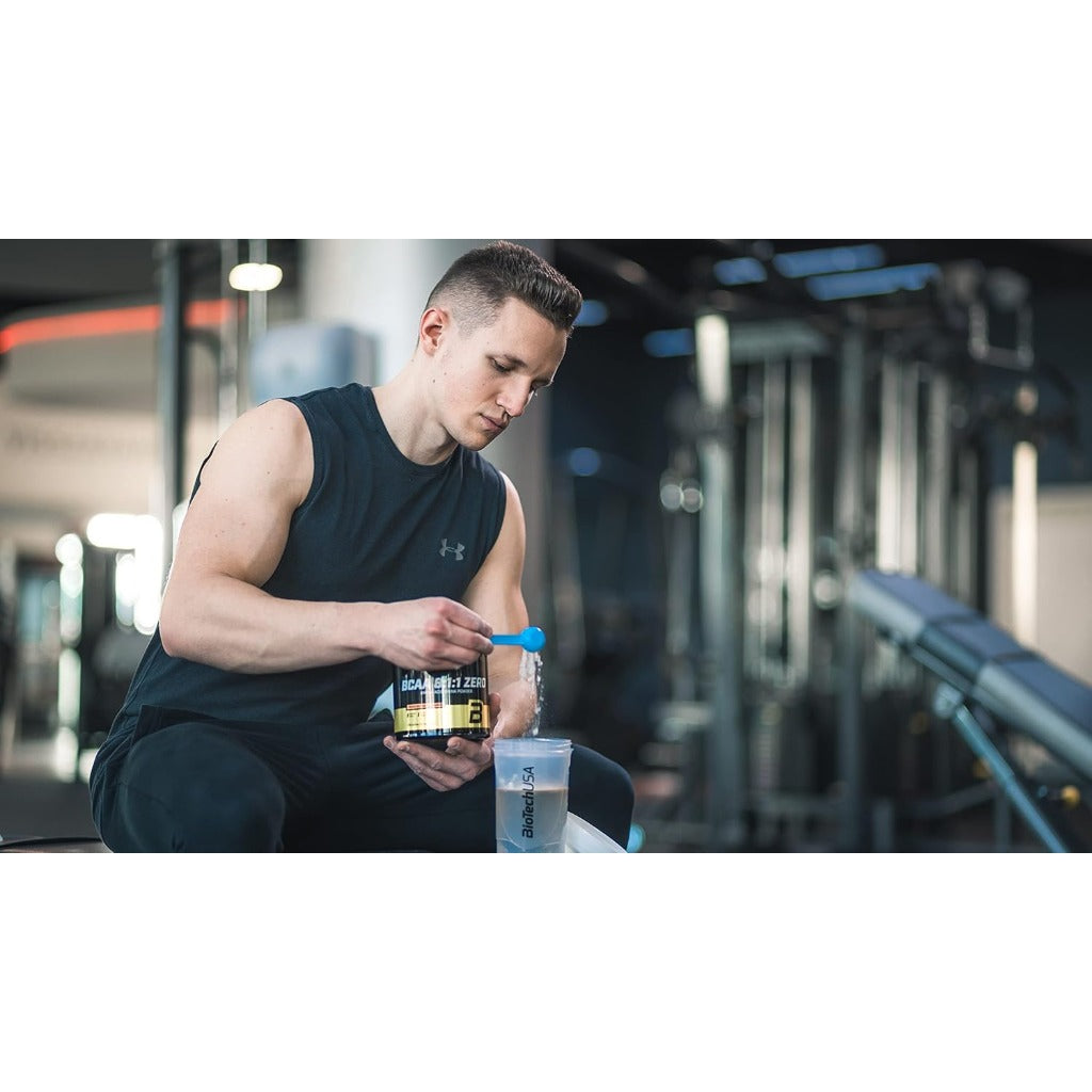 BioTechUSA BCAA 8:1:1 Zero Powder - Peach Iced Tea Flavour - 250g Amino Acid Supplement - Damaged Box - BBE 09/2028