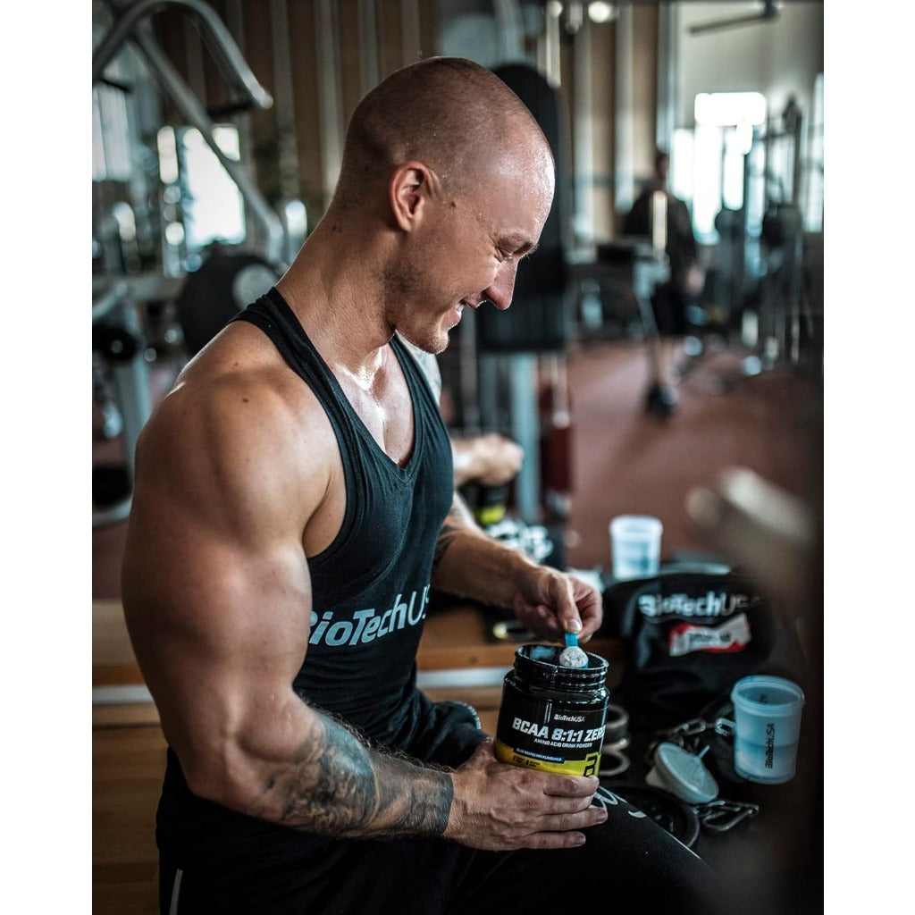 BioTechUSA BCAA 8:1:1 Zero Powder - Peach Iced Tea Flavour - 250g Amino Acid Supplement - Damaged Box - BBE 09/2028
