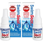 SwimSealTM Twin-Pack All Natural Swimmer's Ear Drops for Daily Use Rather Than Alcohol Drops or Earplugs. The Solution for Your Ears for All Water Exposure for All Ages. - Damaged Box - BBE 11/2028