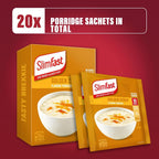 SlimFast Porridge Sachets - Golden Syrup Flavour - 20 Pack - Weight Loss Meal Replacement Breakfast - Damaged Box - BBE 06/2026