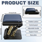 Wxeadu Foot Rest Under Desk - 4 Level Height Adjustable Ergonomic Footstool with Massage Function - Non-Slip Foldable Pads for Office Home - Damaged Box