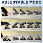 Wxeadu Foot Rest Under Desk - 4 Level Height Adjustable Ergonomic Footstool with Massage Function - Non-Slip Foldable Pads for Office Home - Damaged Box