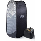 CHILLZ Steam Sauna XL - Full Body Portable Tent - 1200W 4L Generator - Home Spa Relaxation - Damaged Box
