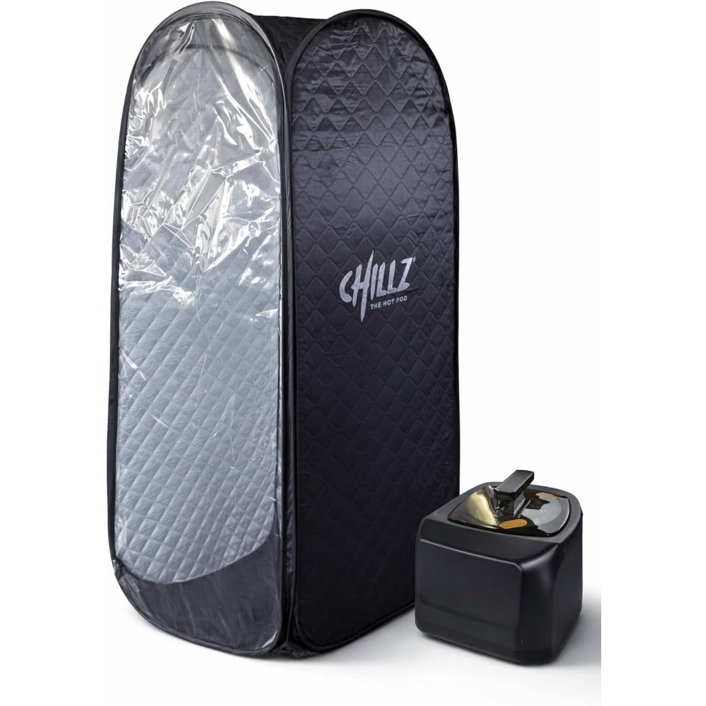 CHILLZ Steam Sauna XL - Full Body Portable Tent - 1200W 4L Generator - Home Spa Relaxation - Damaged Box