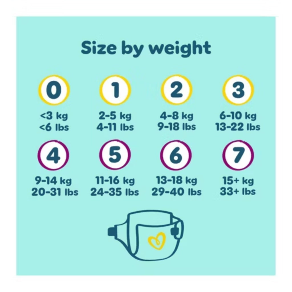 Pampers Premium Protection Nappies Size 1 Newborn 2-5kg - 180 Pack Monthly - British Skin Foundation Approved