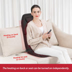 COMFIER Back Massager with Heat - Massage Chair Pad - 10 Vibration Motors - Seat Cushion for Home Office Car - Very Good