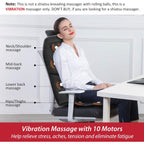 COMFIER Back Massager with Heat - Massage Chair Pad - 10 Vibration Motors - Seat Cushion for Home Office Car - Very Good