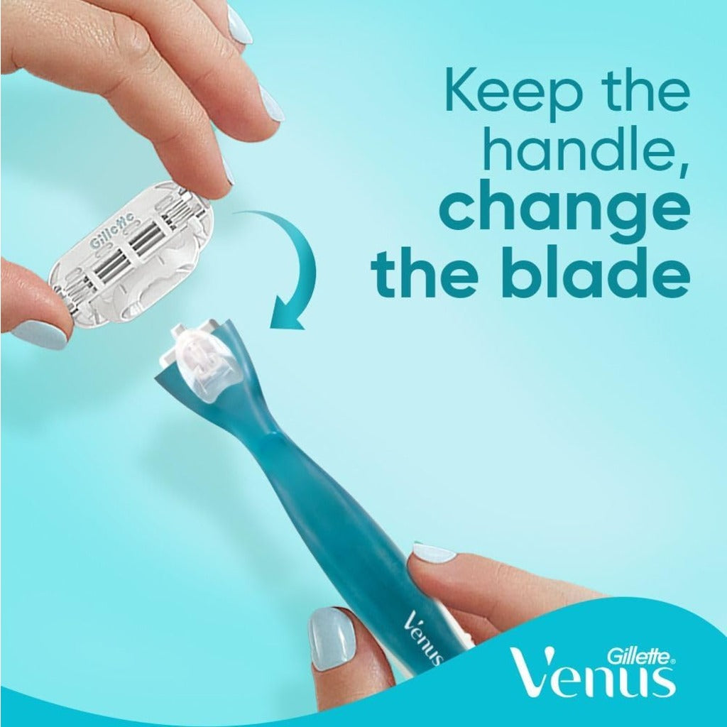 Gillette Venus Smooth Razor Shaver Women's Ladies Shaving Blades - Damaged Box
