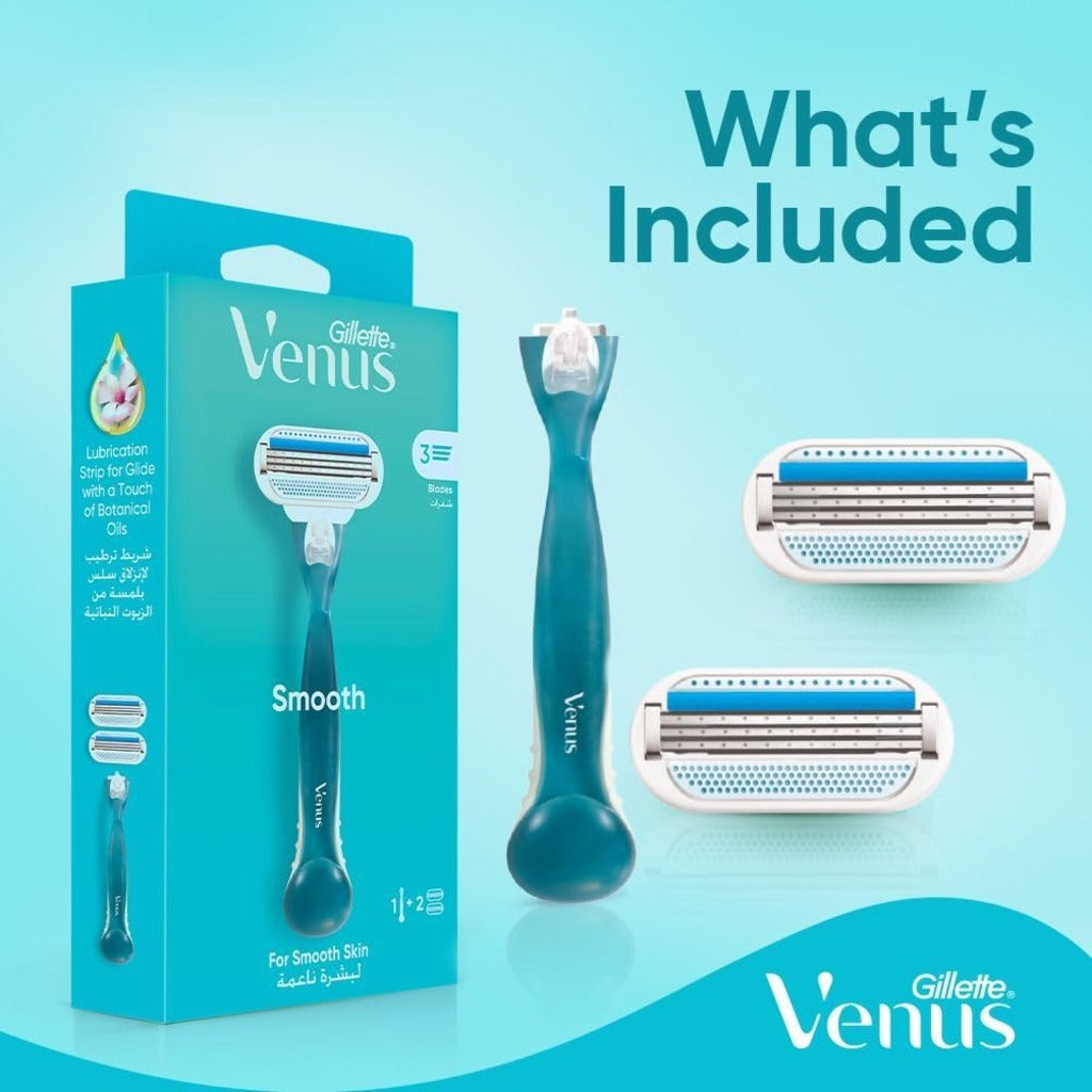 Gillette Venus Smooth Razor Shaver Women's Ladies Shaving Blades - Damaged Box