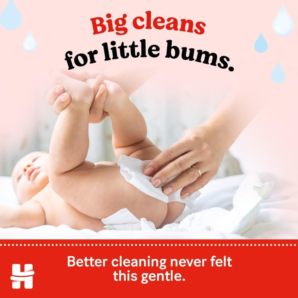 Huggies Pure Baby Wipes - Plastic Free - 99% Water, Fragrance Free, Hypoallergenic - 12 Pack (576 Wipes) - Damaged Box - BBE 02/2028