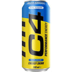 C4 Performance Energy Drinks Frozen Bombsicle 500ml (12 pack) | Sugar Free Energy Drink with 160mg Caffeine, 250mg Betaine, 1050mg Taurine | Low Calorie Fizzy Drinks for On the Go Energy and Focus - Damaged Box - BBE 08/2026