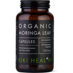 KIKI Health Organic Moringa Leaf Capsules 500mg - 120 Vegan Supplements - New - BBE 09/2028