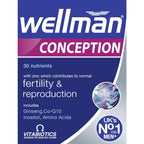 Wellman Wellman Conception Pregnancy Vitamin for Men 30count (Pack of 1) - Damaged Box - BBE 08/2027