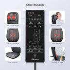 Snailax Back Massager with Heat, Deep Tissue Kneading Full Body Massage Chair, Upgraded Electric Massager for Back and Neck, Office, Home Use, Gifts for Man, Wemen - New