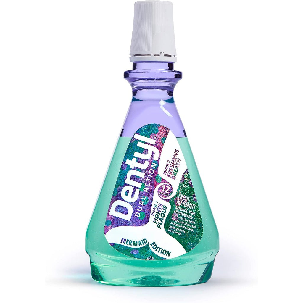 Dentyl Dual Action CPC Mouthwash - Alcohol Free - Fresh Mer-Mint - 12hr Fresh Breath - Total Care - 6x 500ml Pack - Damaged Box - BBE 02/2028