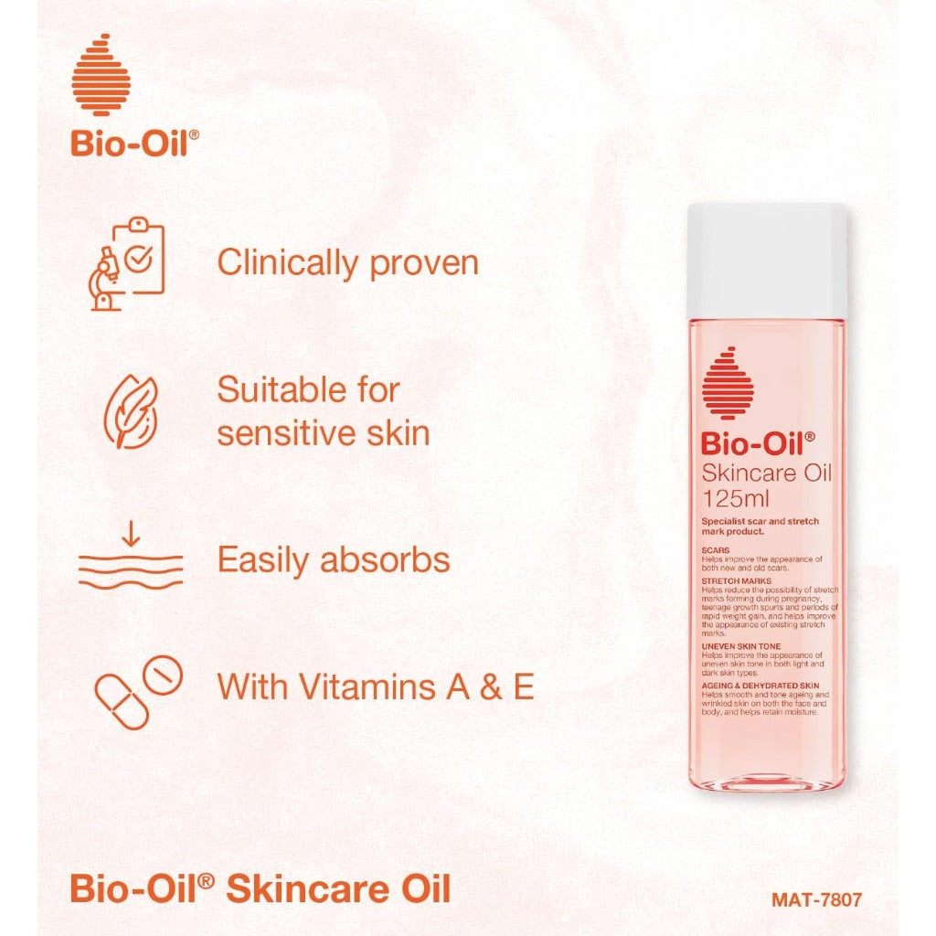 Bio-Oil Skincare Oil 200ml - Stretch Mark & Scar Treatment - Firming Body Oil with Vitamin E & A - Moisturiser Lotion - Damaged Box