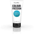 Knight & Wilson Colour-Freedom Tropical Aqua Blue Green Semi-Permanent Hair Colour 150ml - Vegan Shine Booster Mask - Ammonia Free - Damaged Box